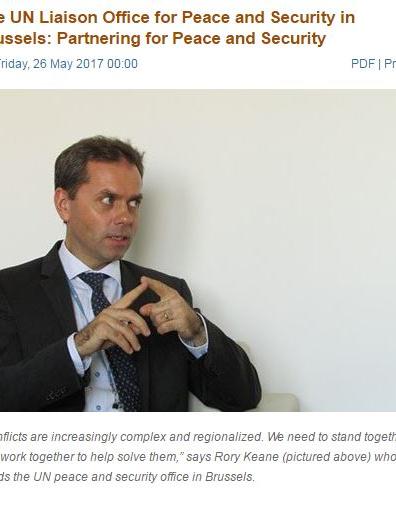 Interview Rory Keane UNLOPS Partnering for Peace and Security